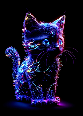 Neon Cat