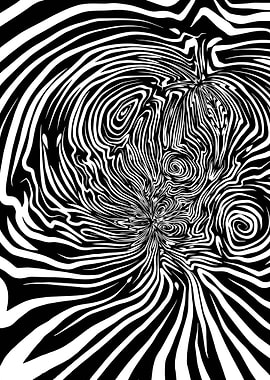 Illusion black and white