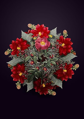 Stapelia Rose Bloom Wreath