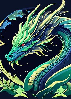 Fantasy Dragon Yellow