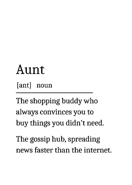 Funny Aunt Definition