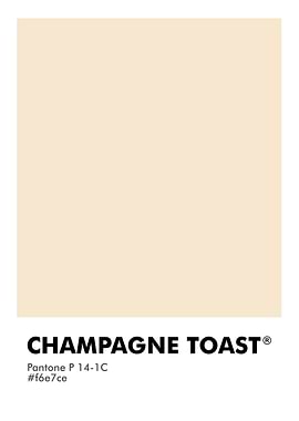 PANTONE CHAMPAGNE TOAST