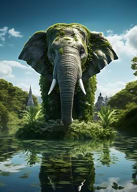 Topiary Art Plant Elephant