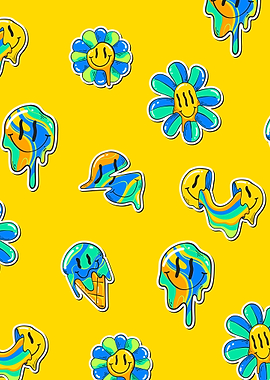 Yellow Flower Smiley