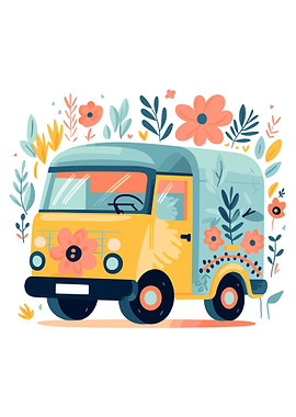 cute boho truck