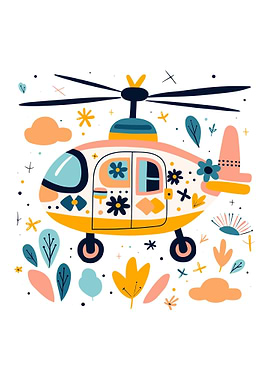 cute boho helicopter