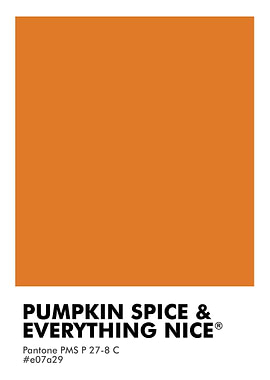 PANTONE PUMPKIN SPICE