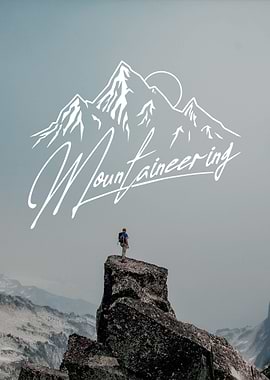 Mountaineering Typography