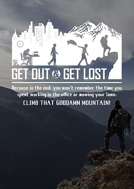 Get Lost Nature Typography