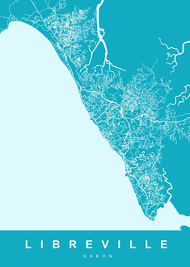 MAP LIBREVILLE GABON