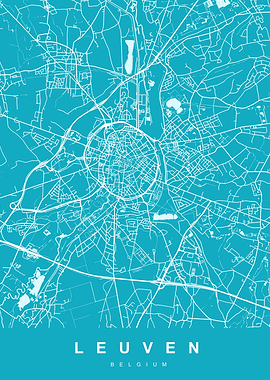 MAP LEUVEN BELGIUM