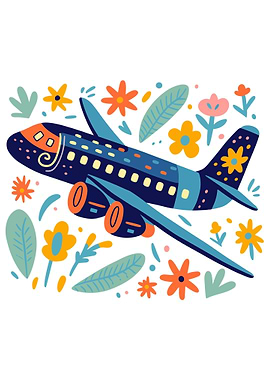 cute boho plane