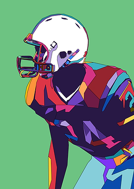 American Football Pop Art