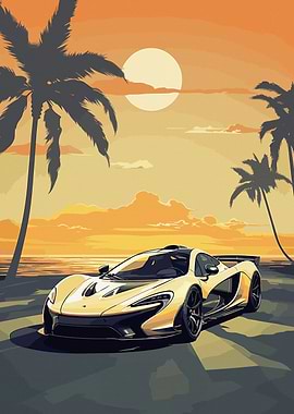 McLaren P1 GTR 2015 Sunset