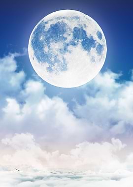 Moonlight in the sky