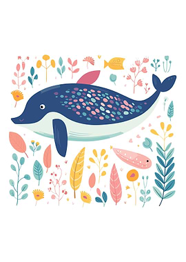 Cute Dolpin Boho style