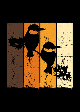 Birds Art Budgie Sparrow