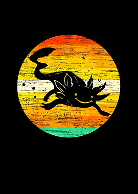 Axolotl Vintage Lizard