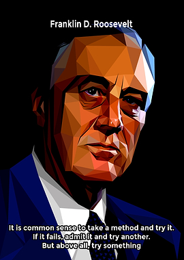 Roosevelt Low Poly Quote