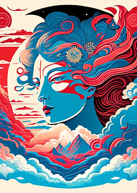 Psychedelic Abstract Women