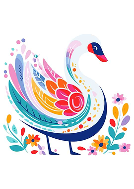 Swan Cute Boho style