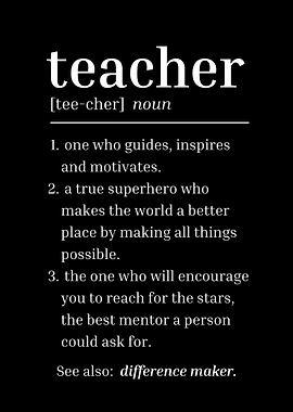 Teacher Funny Dictionary