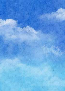 Blue Sky Watercolor
