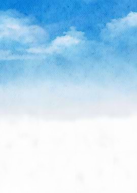 Blue Sky Watercolor