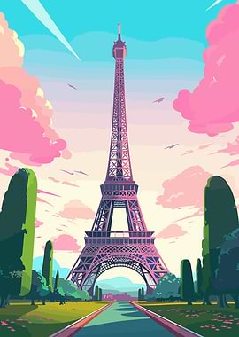 Eiffel Tower Vector Art