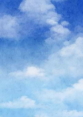 Blue Sky Watercolor