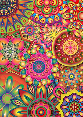 Psychedelic Mandalas 1