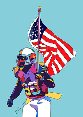 American Football Pop Art