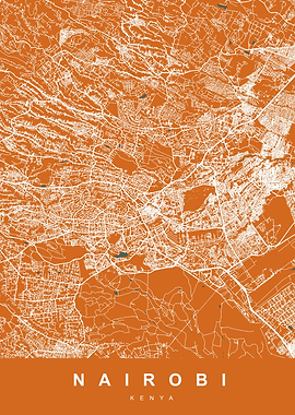 MAP NAIROBI KENYA
