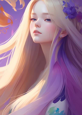 Beautiful anime girl