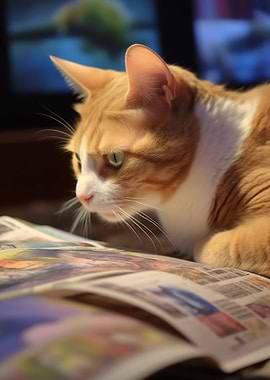 Intellectual Cat Decor