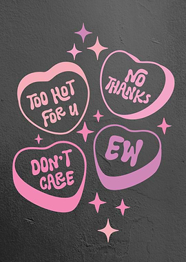 Groovy Pink Heart Quotes