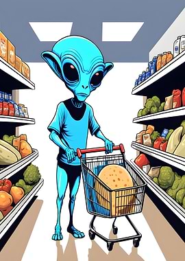 Alien at the Supermarket