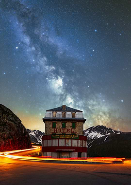 Milky way alps Belvedere