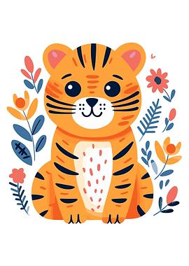 Tiger Boho Animal
