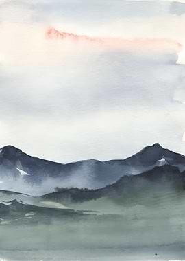 Mountain Watercolor