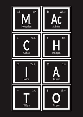 Macchiato Periodic Table