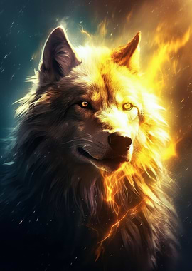 epic white wolf