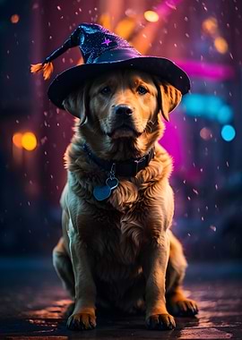 Labrador Witch Halloween