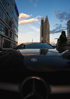 Mercedes Benz and building