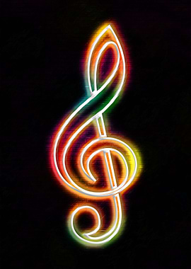 neon music notation
