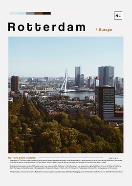 Rotterdam poster landscape