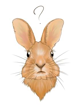 The Rabbit doubt face