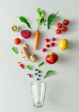 Floral healthy drink