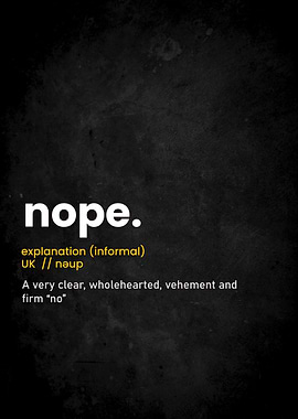 NOPE DEFINITON