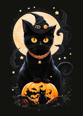 Black Cat Hallowen
